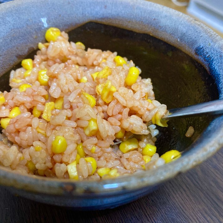 缶詰コーン入り!ケチャップライス